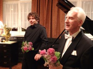 1173rd Liszt Evening, Oborniki Slaskie, Parlour of Four Muses, 225th Sep 2015.<br> Marek Szlezer - piano, Juliusz Adamowski - commentary. Photo by Jolanta Nitka.